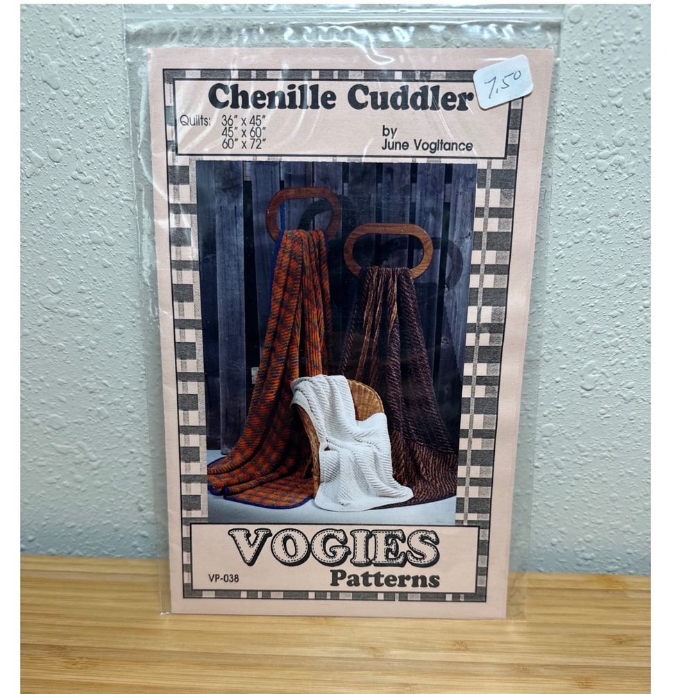 Vogies Patterns Chenille Cuddler Quilt Pattern June Vogltance‎ VP-038